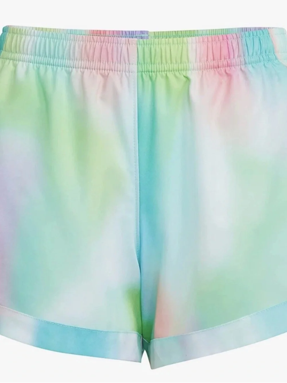 Girls' Pastel Tie-Dye Satin Shorts
